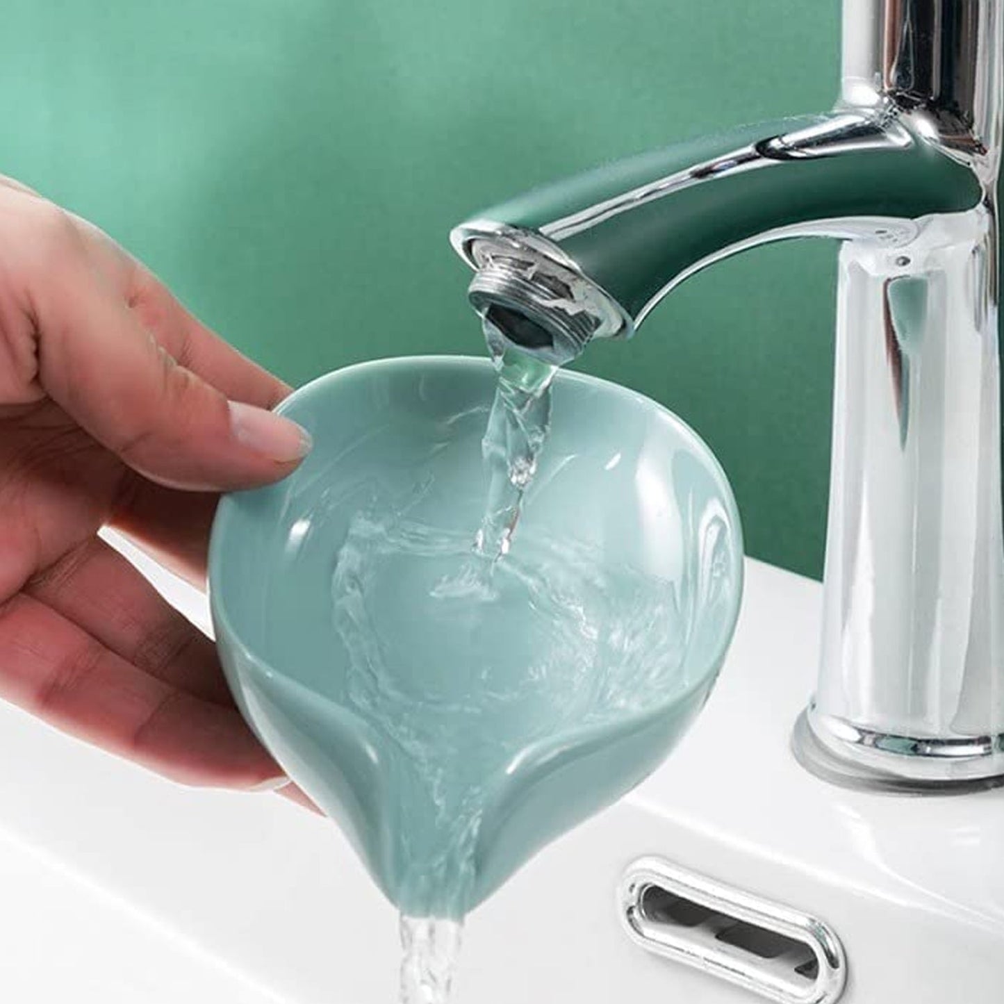 Soap Holder Stand Self Draining Soap Dish Holder Soap Box (2 Pc) - infinityexculsivestore.com