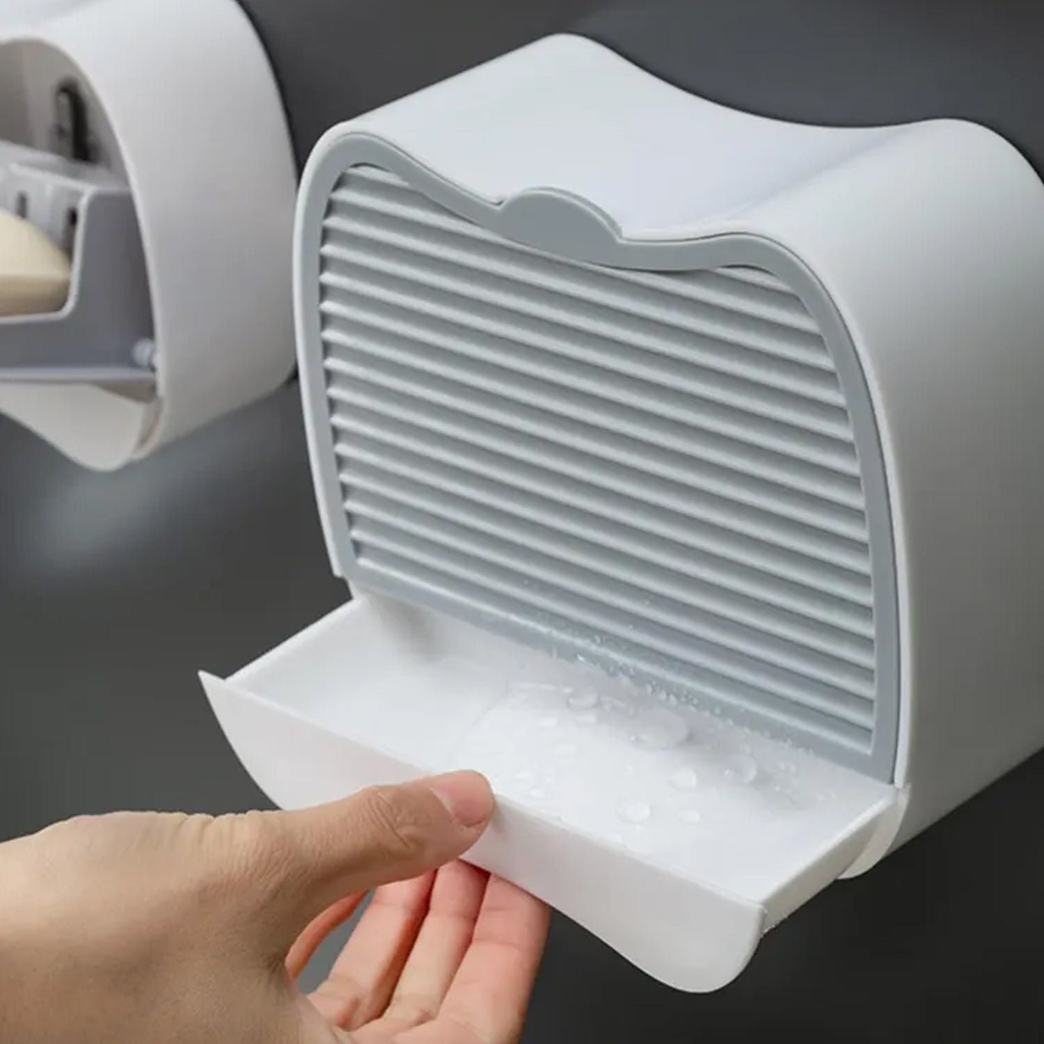 Soap Holder Travel Business Travel Hotel Portable Wall - mounted Soap Box Bathroom Toilet Punch - free Flip - type Drain Soap Box, Waterproof Space Saving (1 Pc) - infinityexculsivestore.com