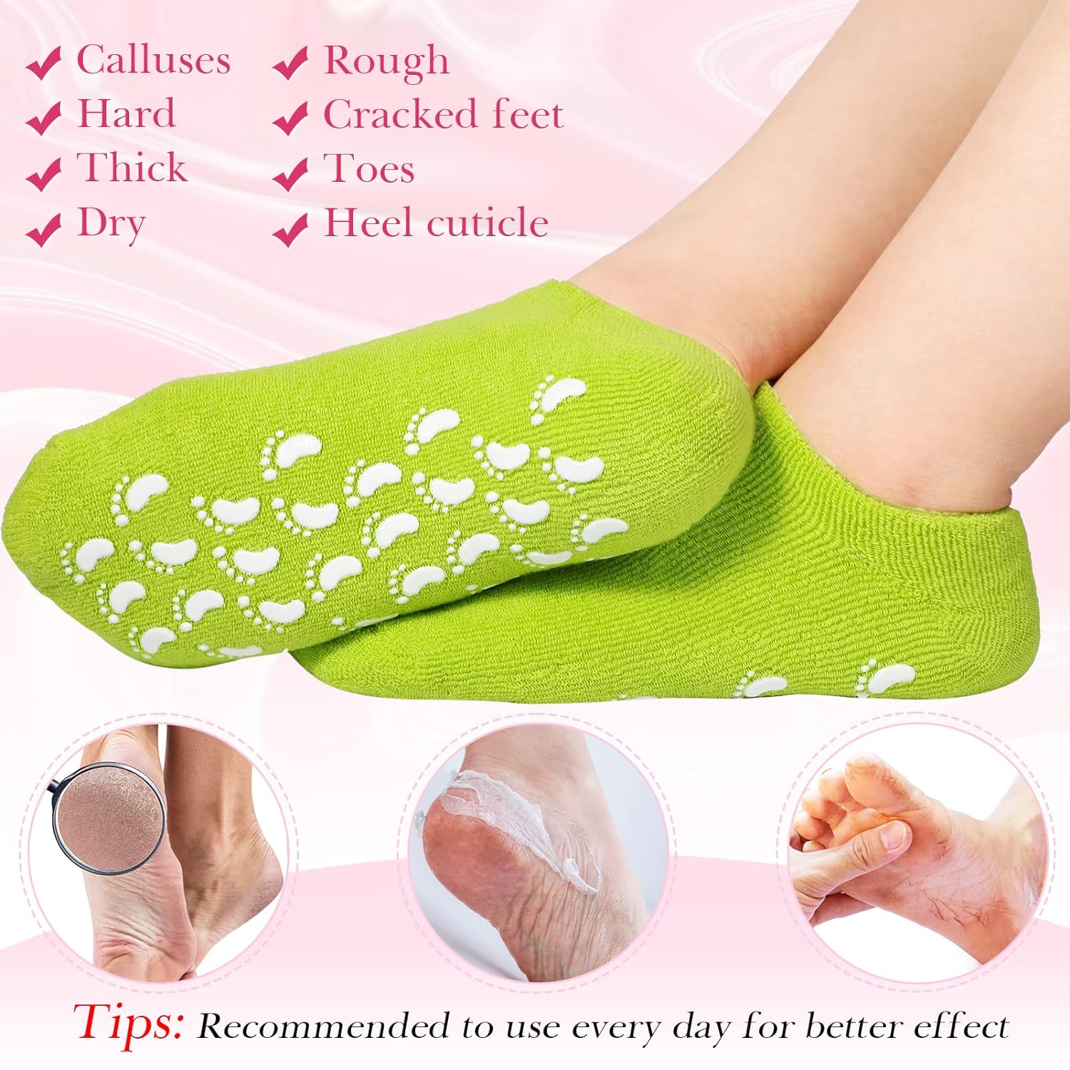 Socks Soft Socks for Repairing and Softening Dry Cracked Feet Skins Comfortable Socks (No Box Packing / Without Gel Socks) - infinityexculsivestore.com