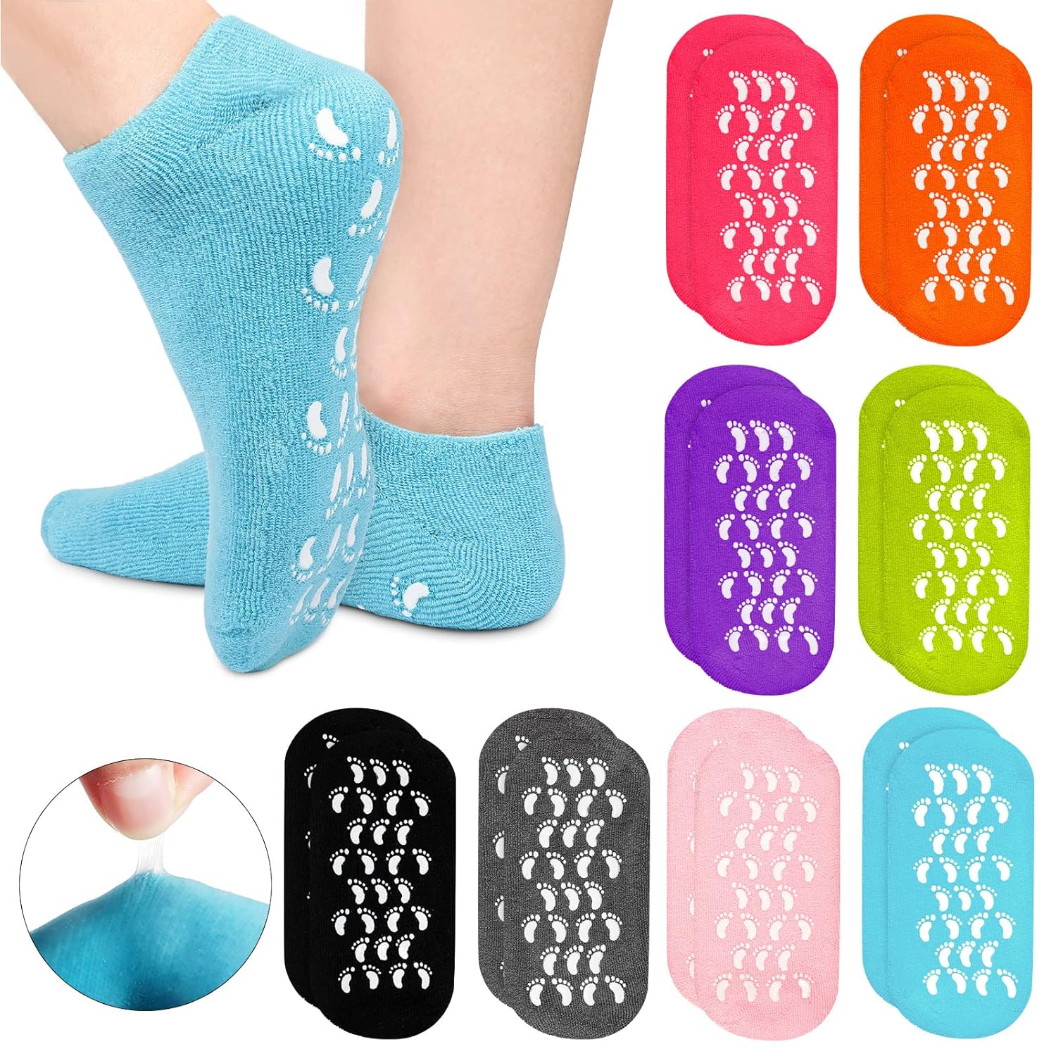 Socks Soft Socks for Repairing and Softening Dry Cracked Feet Skins Comfortable Socks (No Box Packing / Without Gel Socks) - infinityexculsivestore.com