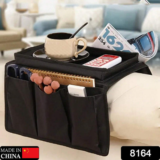 Sofa Arm Rest Hanging Storage Bag, Storage Bag for Sofa Ideal for Sorting Magazines Books (Black) - infinityexculsivestore.com