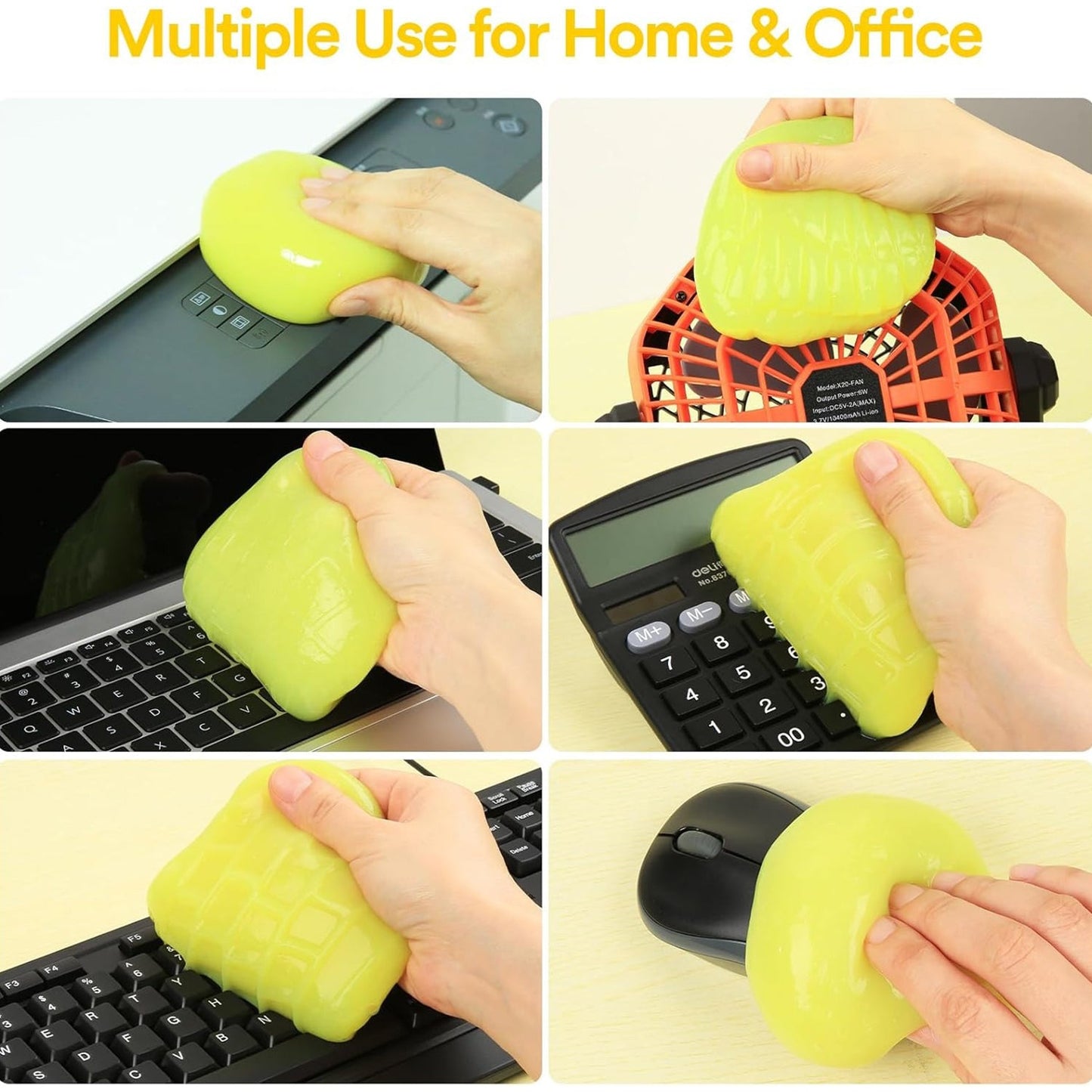 Soft Jar Slime Combo of Glitter Slime and Crystal Slime - infinityexculsivestore.com