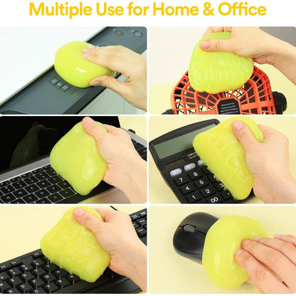 Soft Jar Slime Combo of Glitter Slime and Crystal Slime - infinityexculsivestore.com