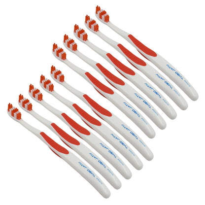 Soft Toothbrush With Plastic Round Box for Men and Women, Kids, Adults Plastic Toothbrush (10 pcs Set) - infinityexculsivestore.com