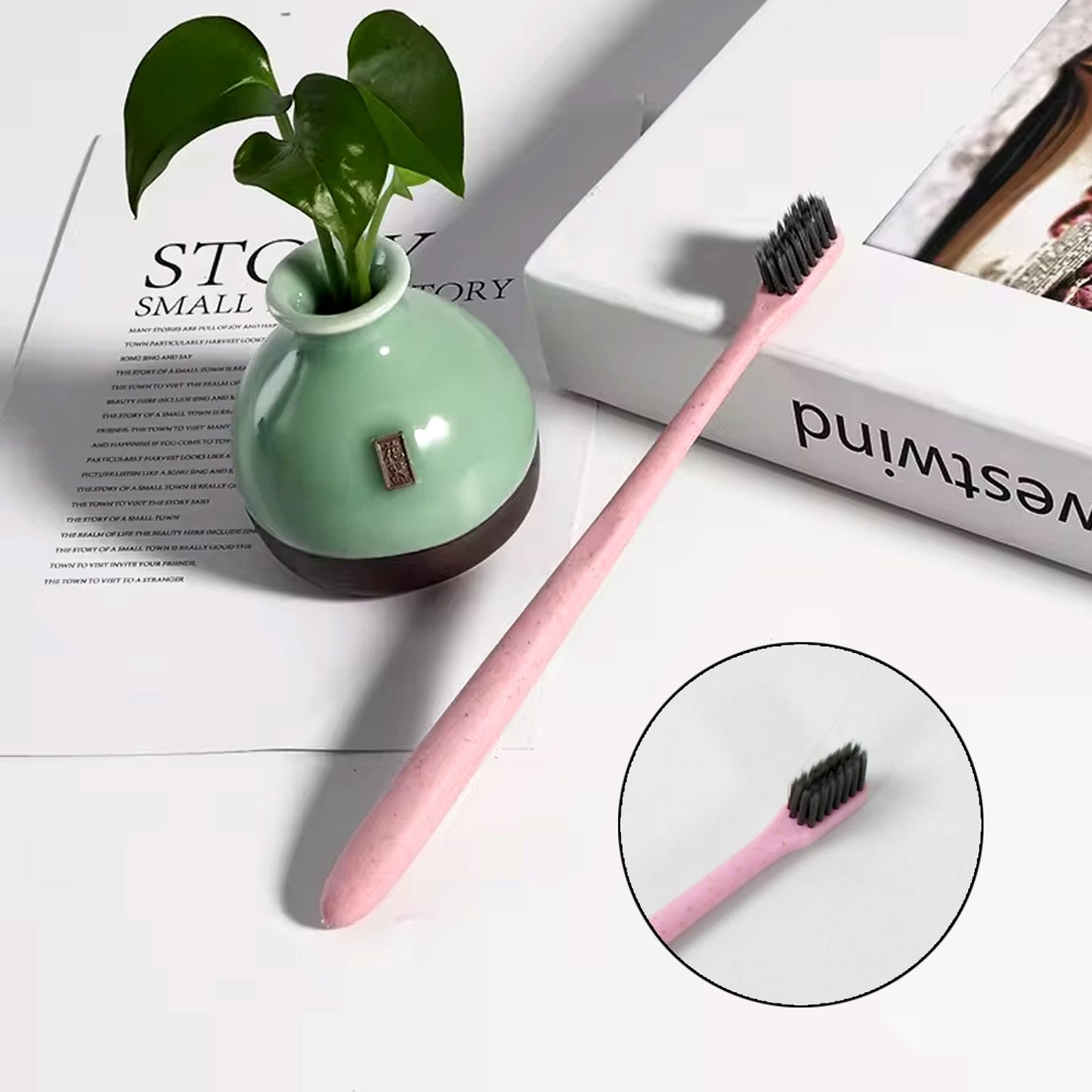 Soft Toothbrush With Toothbrush Cover Cleaner Scraper for Men and Women, Kids, Adults Plastic Toothbrush Cover / Case / Holder (1 Pc / Mix Color) - infinityexculsivestore.com