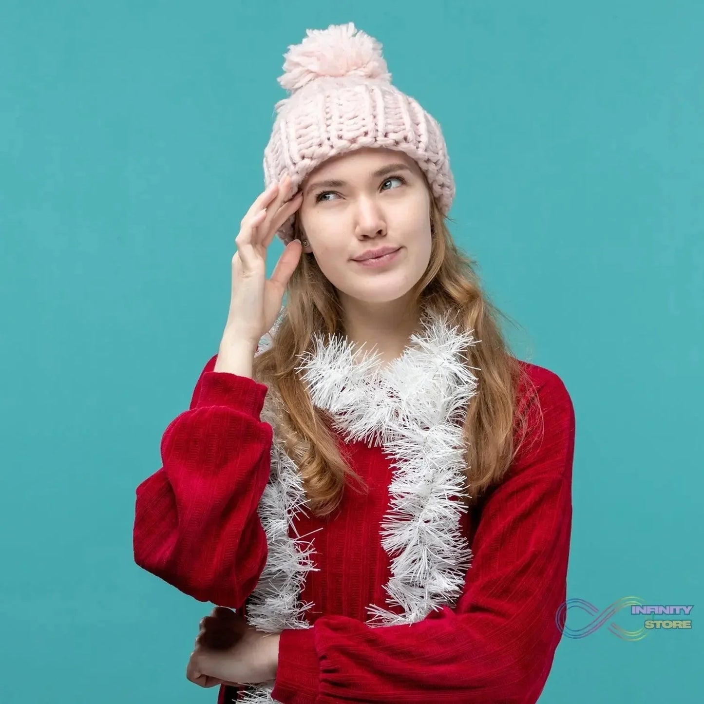 Soft Winter Cap, Woolen Inside Fur Beanie Cap (1 Pc / Mix Design & Color) - infinityexculsivestore.com