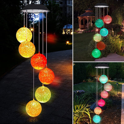 Solar Crystal Ball , Color Changing Solar Powered LED Hanging Light Mobile for Patio Yard Garden Home Outdoor Night Decor, Gifts - infinityexculsivestore.com