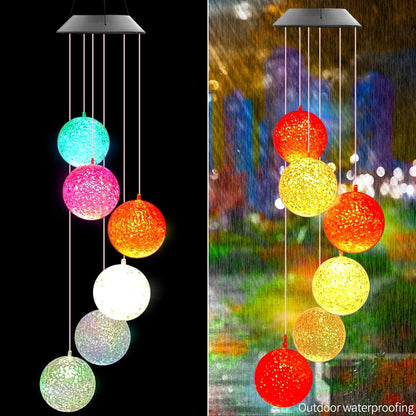 Solar Crystal Ball , Color Changing Solar Powered LED Hanging Light Mobile for Patio Yard Garden Home Outdoor Night Decor, Gifts - infinityexculsivestore.com