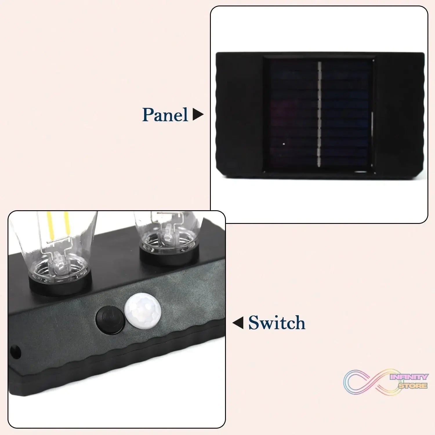Solar Double LED Bulb Lamp YT - 819 - 2W (1 Pc) - infinityexculsivestore.com