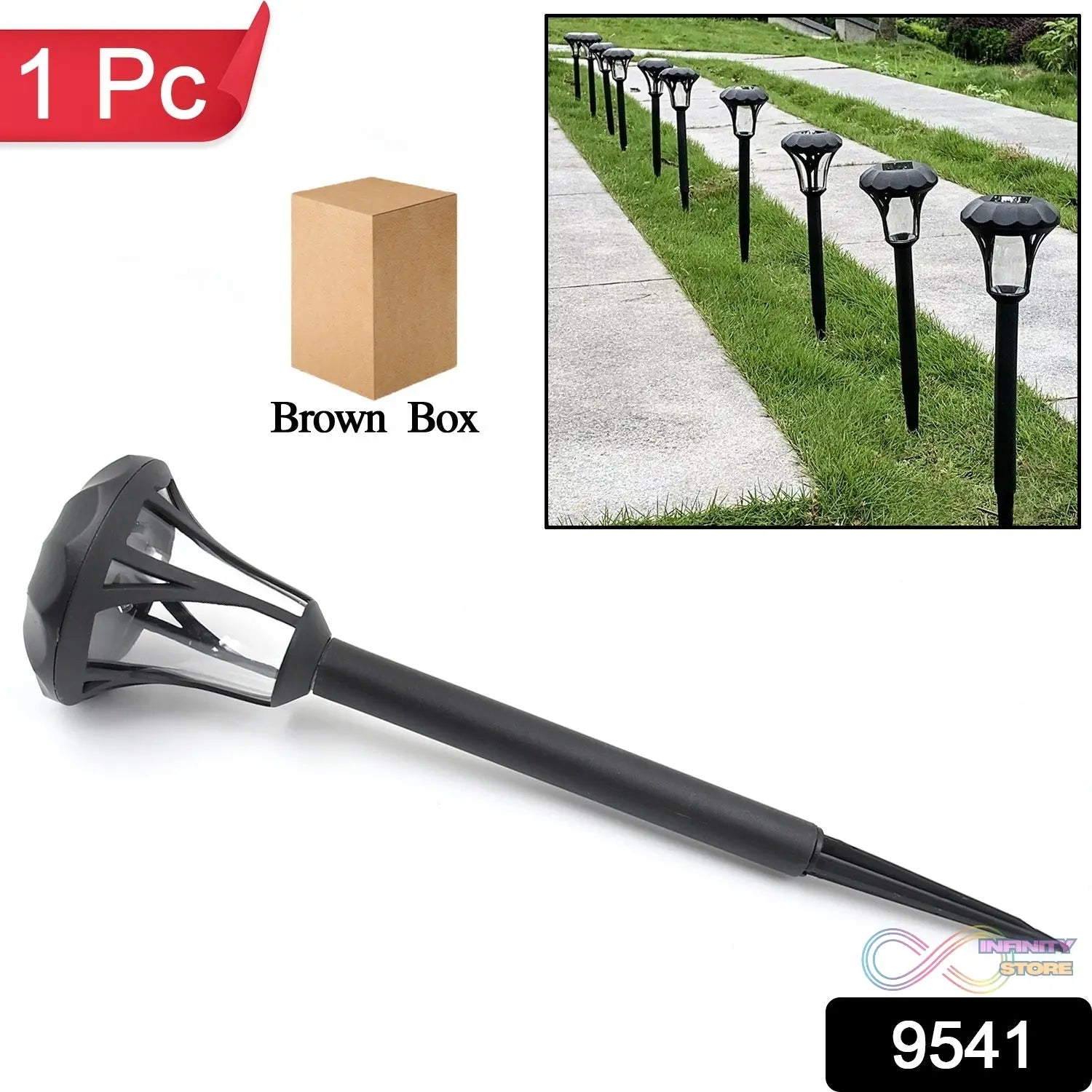Solar Garden Led Light (Pack of 1 pc) - infinityexculsivestore.com