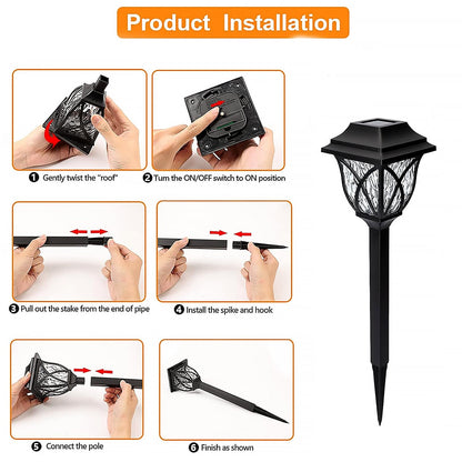 Solar Garden Lights LED Outdoor Stake Spotlight Fixture for Garden Light (Pack of 2pc ) - infinityexculsivestore.com