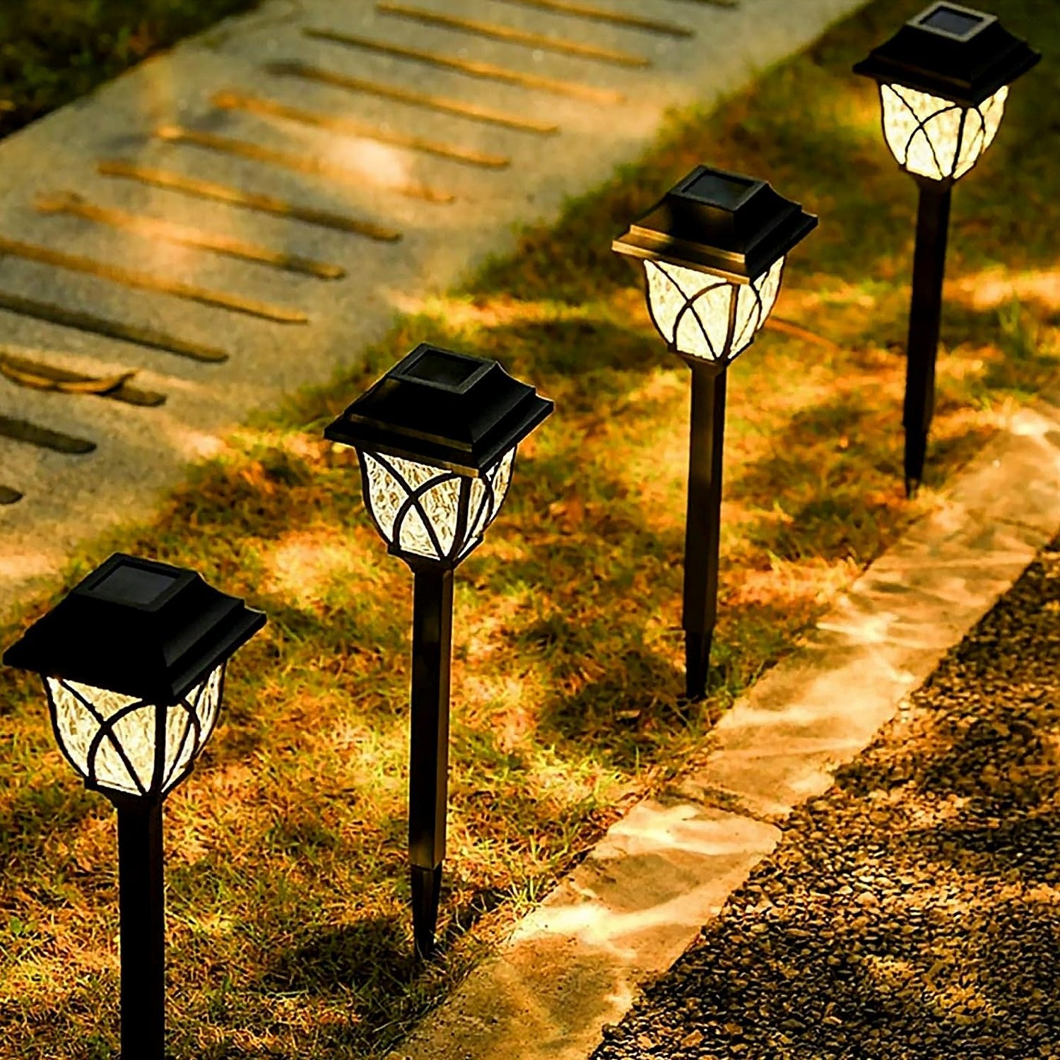 Solar Garden Lights LED Outdoor Stake Spotlight Fixture for Garden Light (Pack of 2pc ) - infinityexculsivestore.com