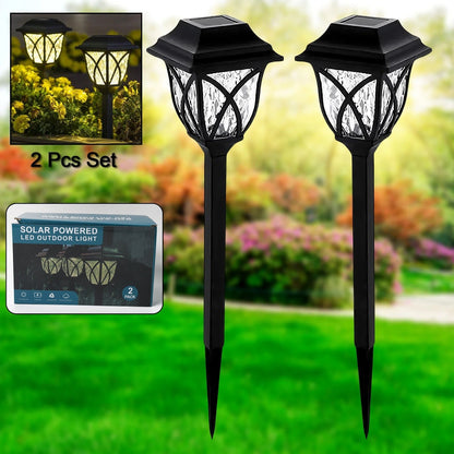 Solar Garden Lights LED Outdoor Stake Spotlight Fixture for Garden Light (Pack of 2pc ) - infinityexculsivestore.com