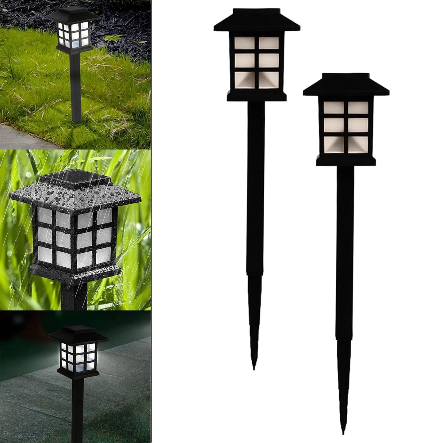 Solar Garden Lights, Outdoor Solar Landscape Lights, Waterproof Outdoor Solar Lights Walkway for Patio, Lawn, Yard, and Landscape (Pack of 2) - infinityexculsivestore.com