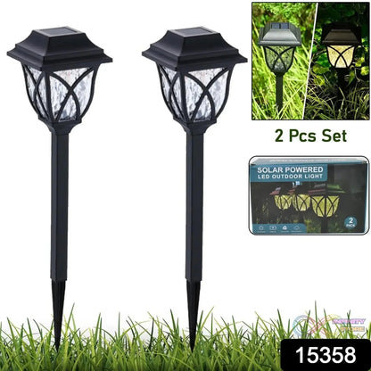 Solar Pathway Lights Outdoor Garden Lights (2 Pcs Set) - infinityexculsivestore.com