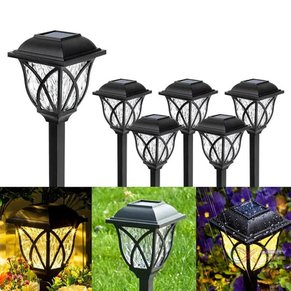 Solar Pathway Lights Outdoor Garden Lights (2 Pcs Set) - infinityexculsivestore.com