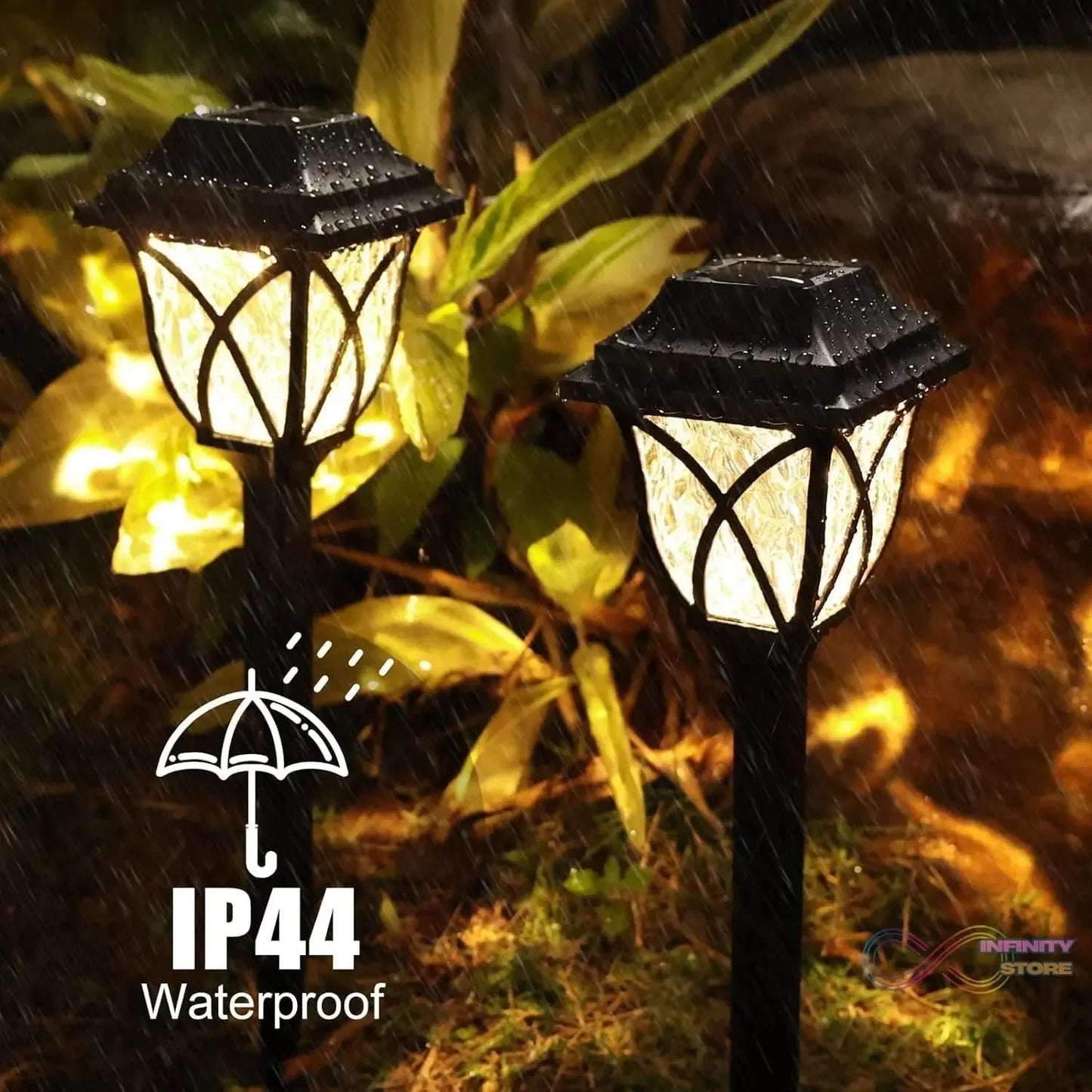 Solar Pathway Lights Outdoor Garden Lights (2 Pcs Set) - infinityexculsivestore.com