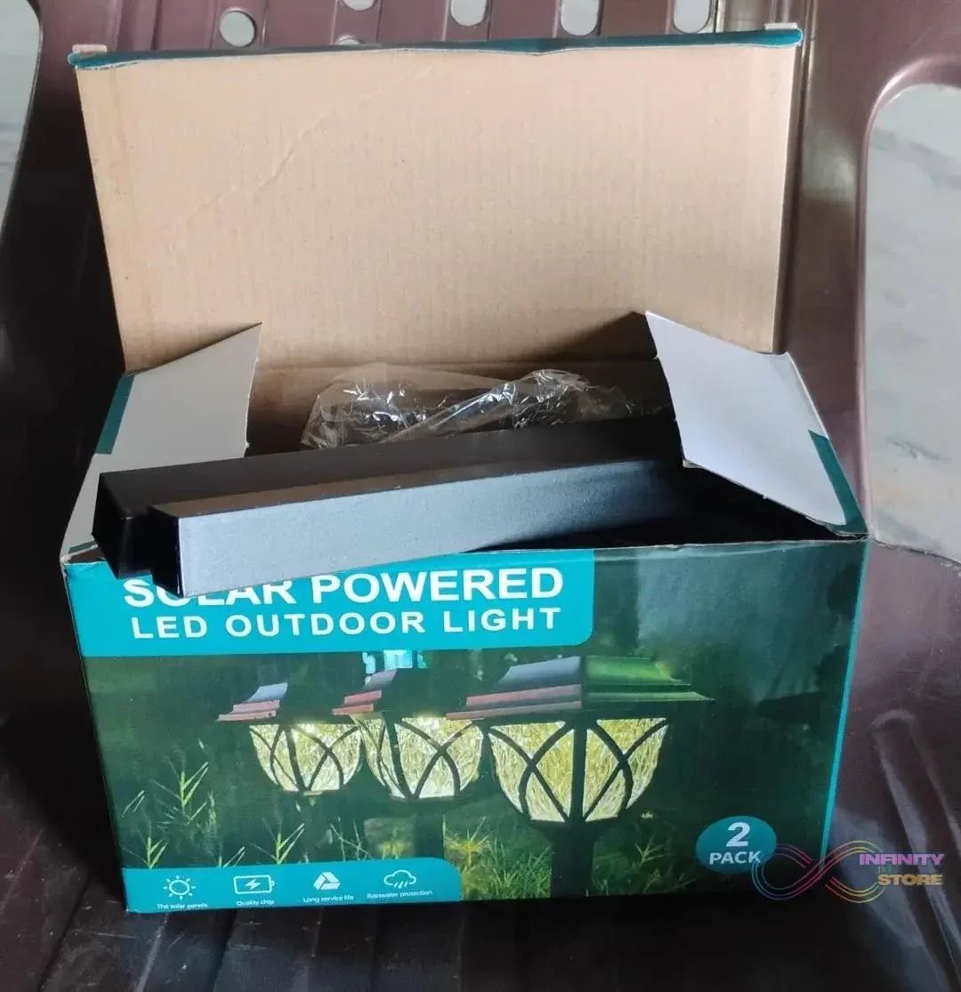 Solar Pathway Lights Outdoor Garden Lights (2 Pcs Set) - infinityexculsivestore.com