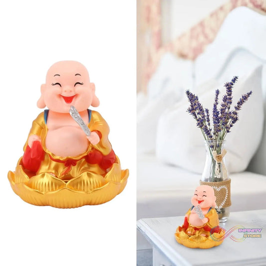 Solar Power Moving Buddha Car Ornament (1 Pc) - infinityexculsivestore.com