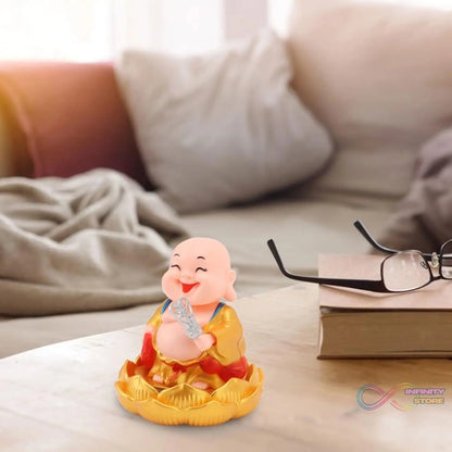 Solar Power Moving Buddha Car Ornament (1 Pc) - infinityexculsivestore.com