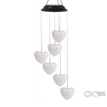Solar Powered Wind Chimes with Lights: Outdoor Garden Decor (6 LED) - infinityexculsivestore.com