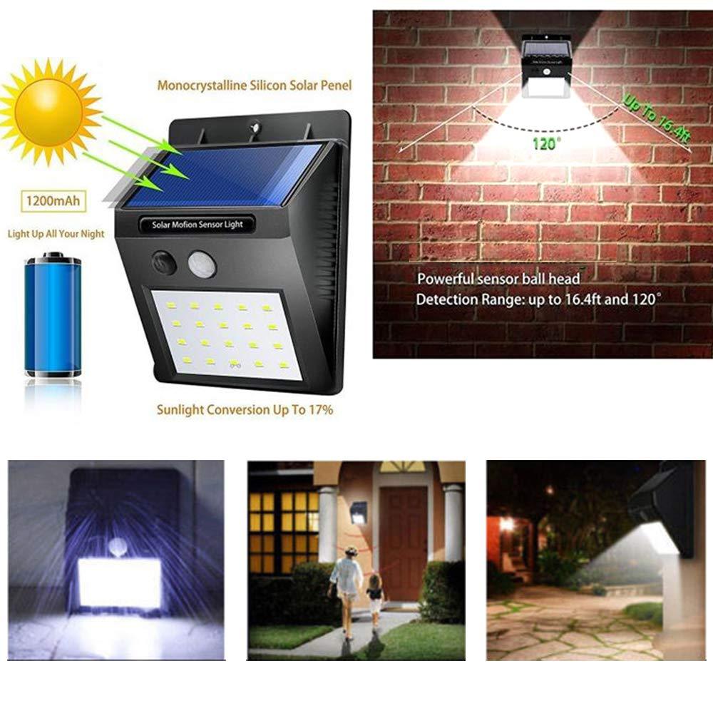Solar Security LED Night Light for Home Outdoor / Garden Wall (Black) (30 - LED Lights) - infinityexculsivestore.com