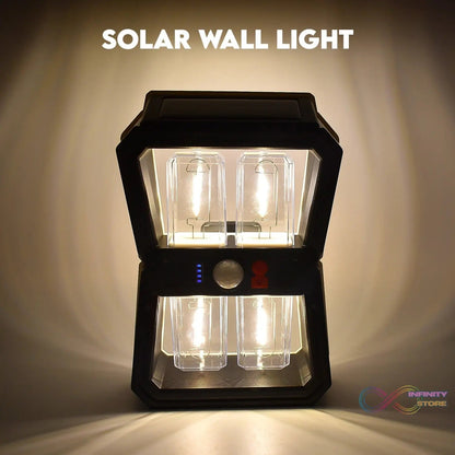 Solar Wall Lantern Light with 3 Modes & Motion Sensor (1 Pc) - infinityexculsivestore.com