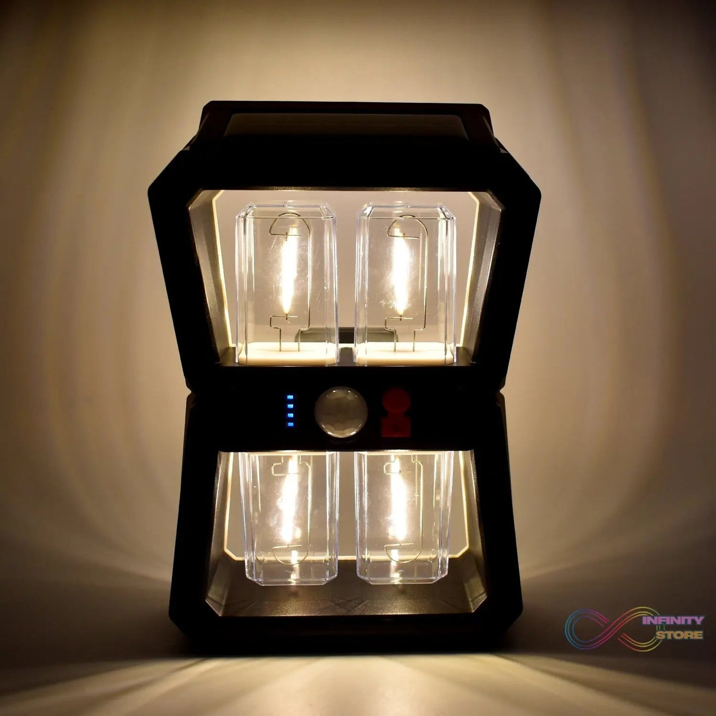 Solar Wall Lantern Light with 3 Modes & Motion Sensor (1 Pc) - infinityexculsivestore.com