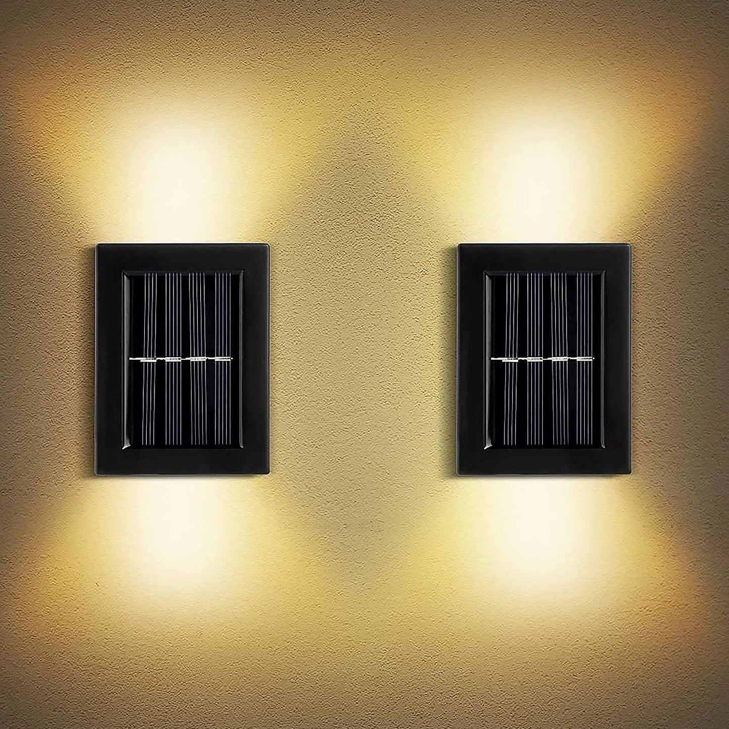 Solar Wall Lights Small Fence Lights Solar Powered Up Down LED Porch Light Garden Lights Outdoor Solar Landscape Lights WaterProof Light (1 Pc) - infinityexculsivestore.com