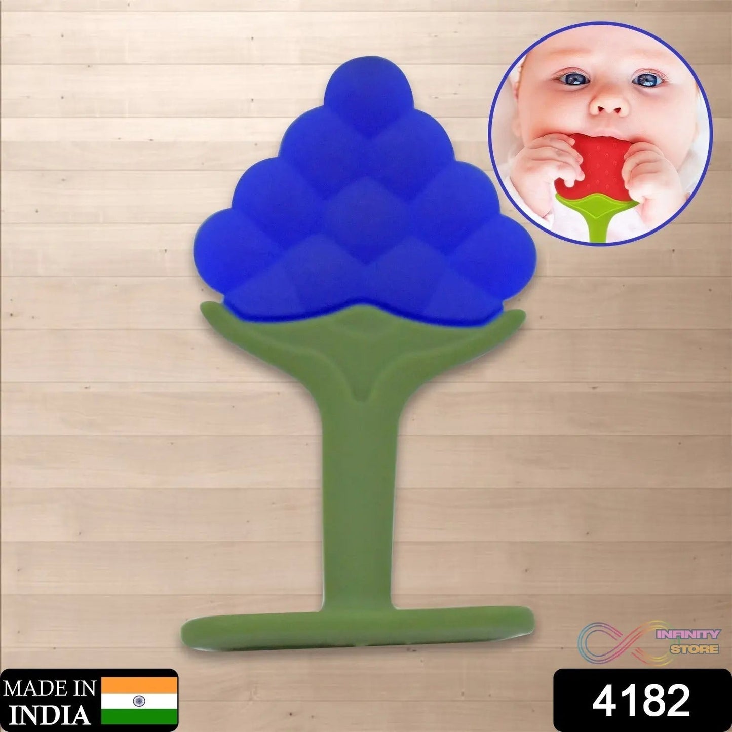 Soothe Baby's Gums: Safe & Fun Silicone Teether for Toddlers (3+ Months) - infinityexculsivestore.com