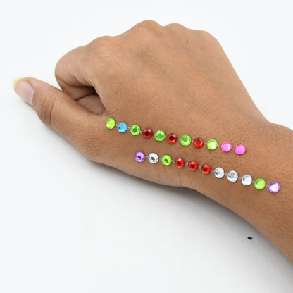 SpaceSelf Adhesive Multi Size Shaped Shining Stones Crystals Stickers For Art & Craft, Mobile Phone Decoration, Jewelery Making, School Projects, Creative Work - infinityexculsivestore.com