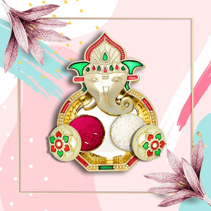 Special Puja Thali, Kumkum Thali Holder, Pooja Return Gift Diwali - infinityexculsivestore.com