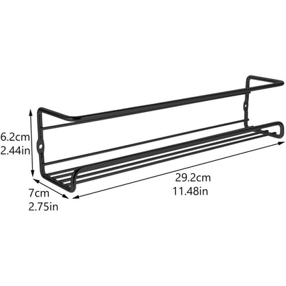 Spice Bottle Storage Rack Hanging Spice Rack Hanging Spice Rack Seasoning Holder Metal Storage Hanging Rack (1 Pc) - infinityexculsivestore.com