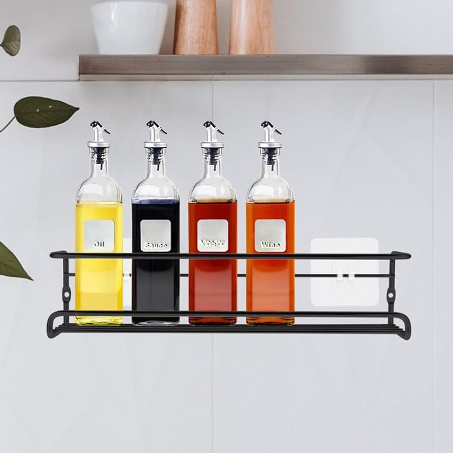 Spice Bottle Storage Rack Hanging Spice Rack Hanging Spice Rack Seasoning Holder Metal Storage Hanging Rack (1 Pc) - infinityexculsivestore.com