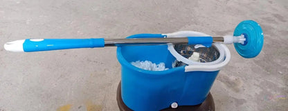 Spin Floor Cleaning Easy Advance Tech Bucket Mop and Rotating Steel Pole Head with 2 Microfiber Refill Heads for Household Floor Cleaning (MOQ : - 25pc) - infinityexculsivestore.com