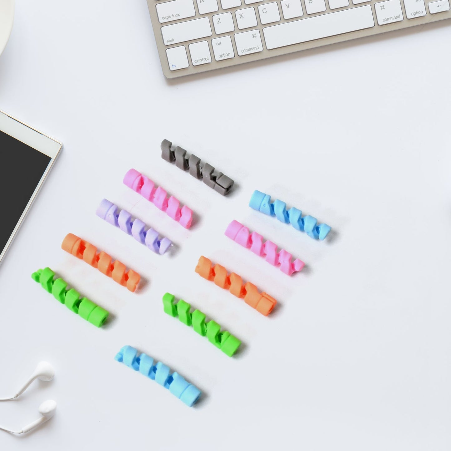 Spiral Charger Cable Protector Data Cable Saver Charging Cords Protective for All Universal Cable Cover (Pack of 10) - infinityexculsivestore.com