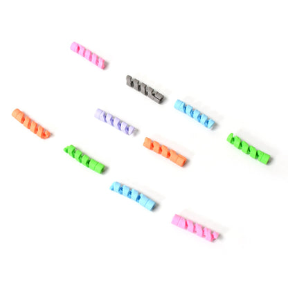 Spiral Charger Cable Protector Data Cable Saver Charging Cords Protective for All Universal Cable Cover (Pack of 10) - infinityexculsivestore.com