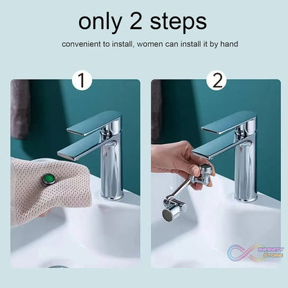 Splash Faucet Filter Faucet, 1080 Rotating Faucet Sprayer Head (1 Set) - infinityexculsivestore.com