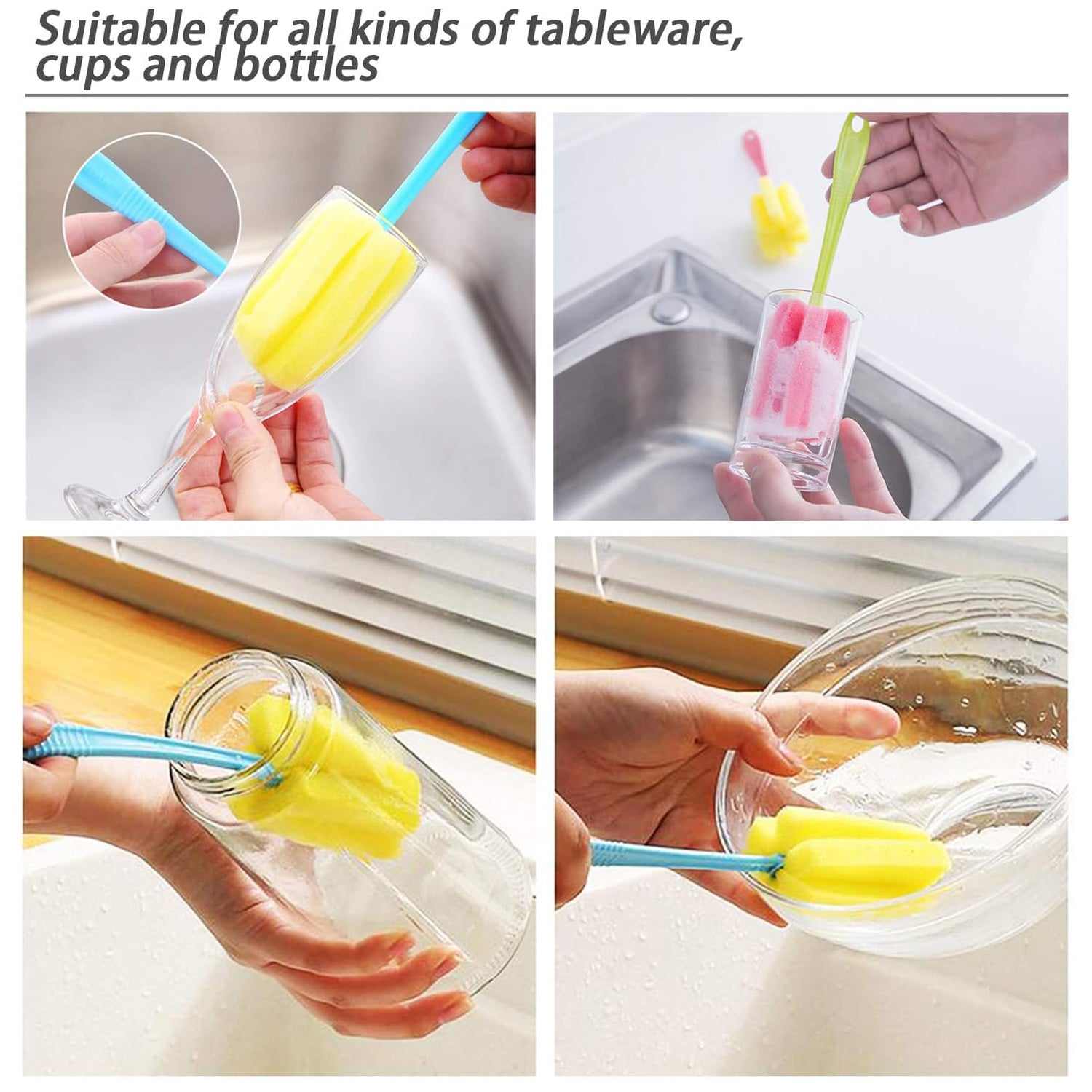 Sponge Head Household Kitchen Cleaning Tool (20Cm) - infinityexculsivestore.com