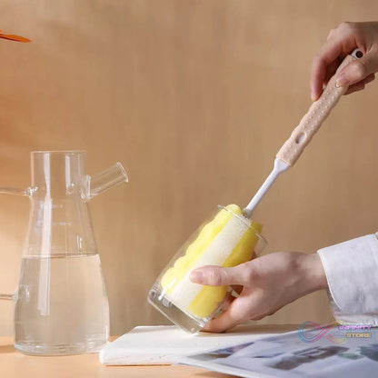 Sponge Head Household Kitchen Cleaning Tool Milk Bottle Cup Mug Brush - infinityexculsivestore.com