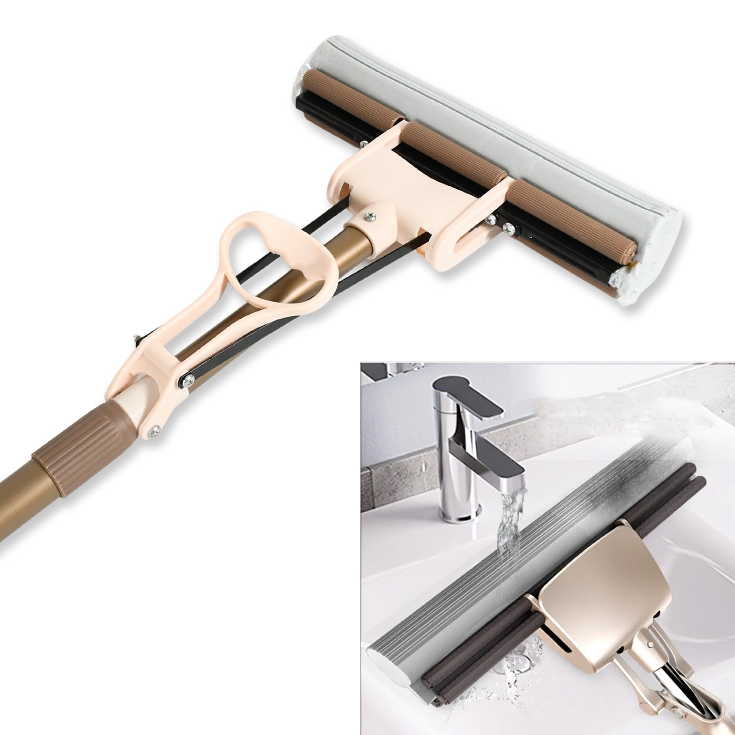 Sponge Mop Super absorbent Sponge - head - self - cleaning miracle - mop - infinityexculsivestore.com