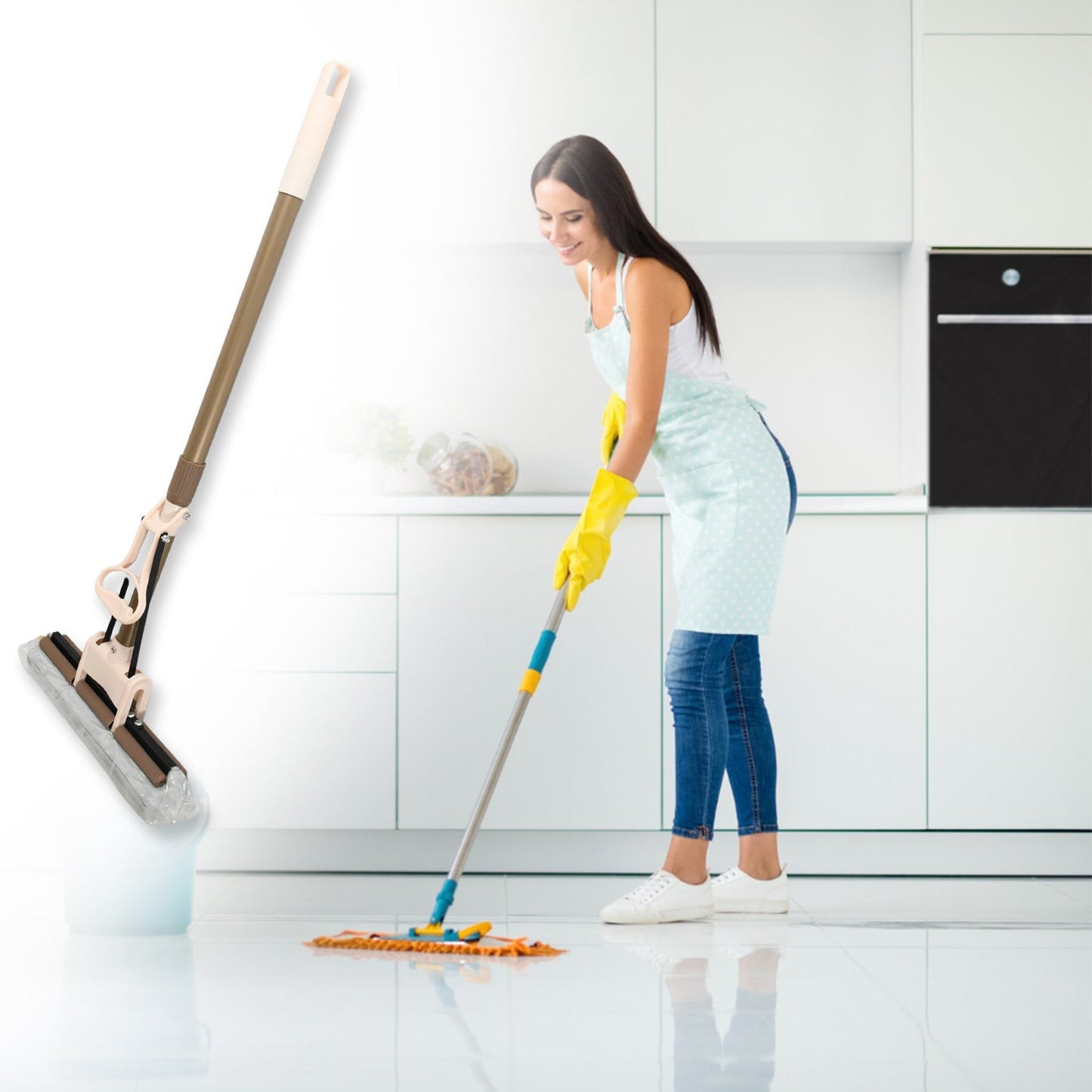 Sponge Mop Super absorbent Sponge - head - self - cleaning miracle - mop - infinityexculsivestore.com