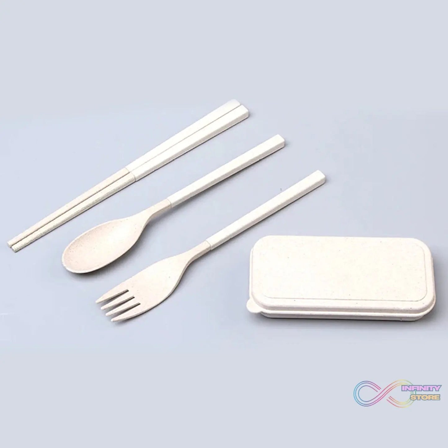 Spoon Fork Chopsticks Set Dinnerware 3PCS / Set Lunch Tableware Detachable Cutlery Portable Travel Kitchen Accessories - infinityexculsivestore.com