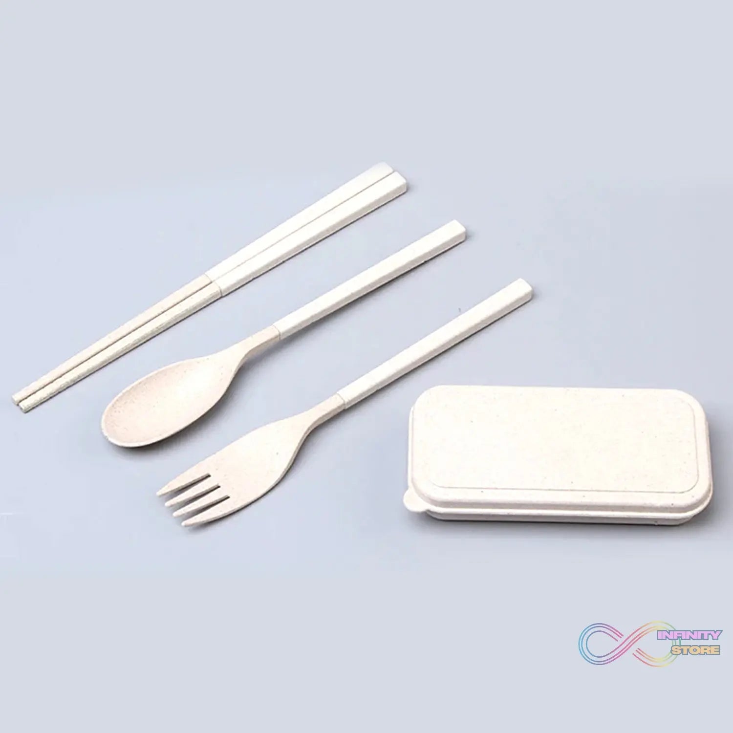 Spoon Fork Chopsticks Set Dinnerware 3PCS / Set Lunch Tableware Detachable Cutlery Portable Travel Kitchen Accessories - infinityexculsivestore.com