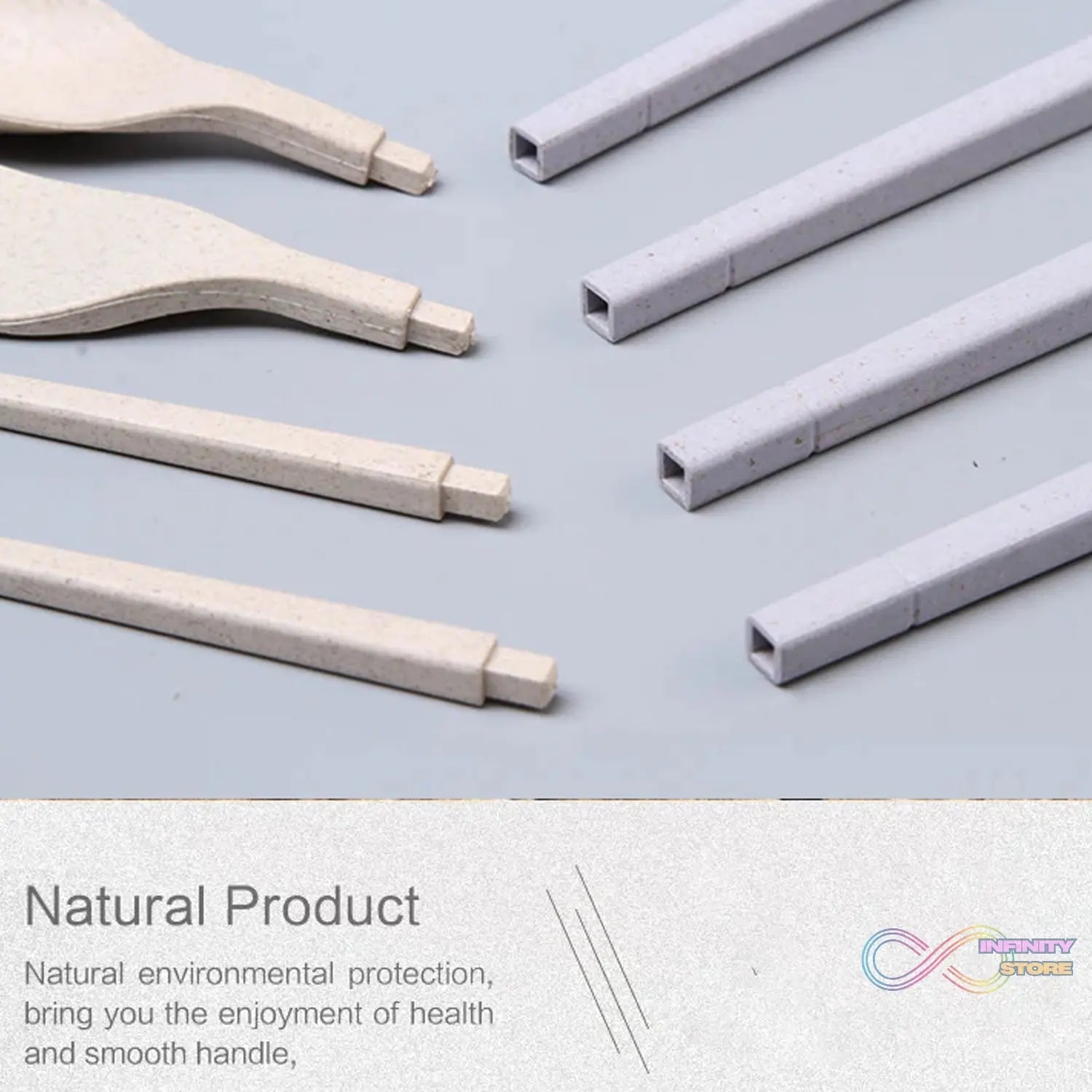 Spoon Fork Chopsticks Set Dinnerware 3PCS / Set Lunch Tableware Detachable Cutlery Portable Travel Kitchen Accessories - infinityexculsivestore.com