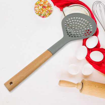 Plastic Kitchen Accessories Skimmer, Spatula Spoon & Soup Spoon Heat Resistant Non Stick Spoons Kitchen Cookware Items Heat Resistant Plastic Kitchen Utensils for Cooking, BPA FREE Gadgets for Non - Stick Cookware (1 Pc ) - infinityexculsivestore.com