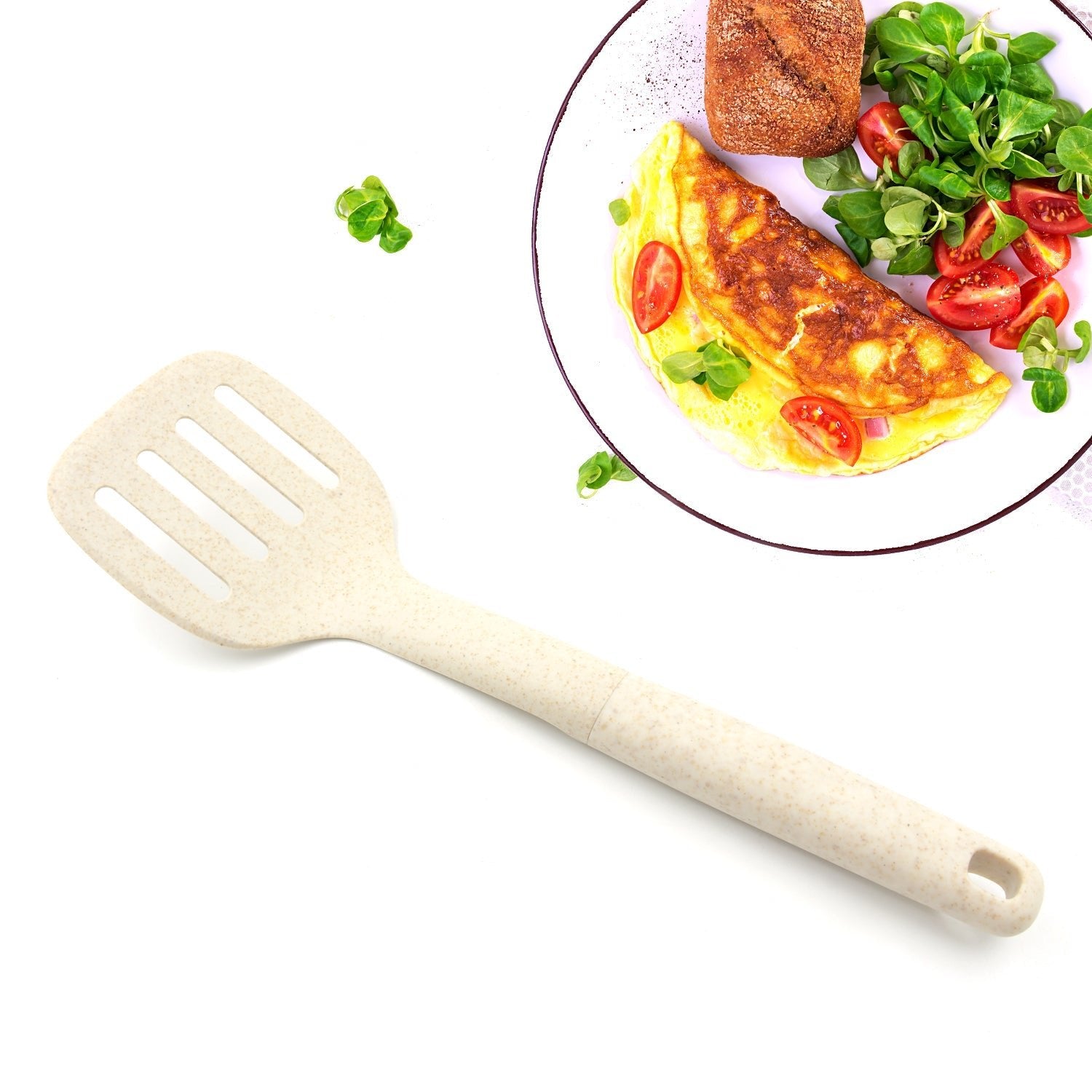 Plastic Kitchen Accessories Skimmer, Spatula Spoon & Soup Spoon Heat Resistant Non Stick Spoons Kitchen Cookware Items Heat Resistant Plastic Kitchen Utensils for Cooking, BPA FREE Gadgets for Non - Stick Cookware (1 Pc ) - infinityexculsivestore.com