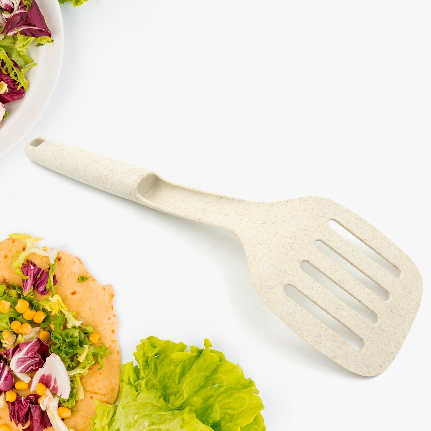 Plastic Kitchen Accessories Skimmer, Spatula Spoon & Soup Spoon Heat Resistant Non Stick Spoons Kitchen Cookware Items Heat Resistant Plastic Kitchen Utensils for Cooking, BPA FREE Gadgets for Non - Stick Cookware (1 Pc ) - infinityexculsivestore.com