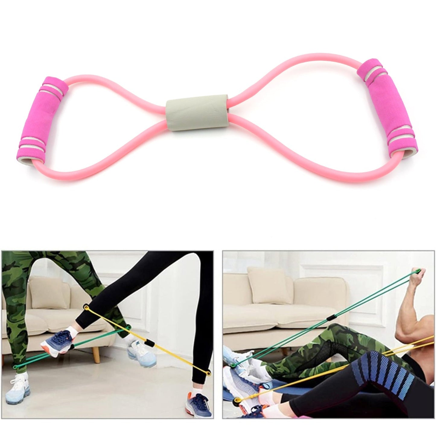 Sport Resistance Loop Band Yoga Bands Rubber Exercise Fitness Training Gym Strength Resistance Band, Exercise Equipment, Bands for Working Out (1 Pc) - infinityexculsivestore.com