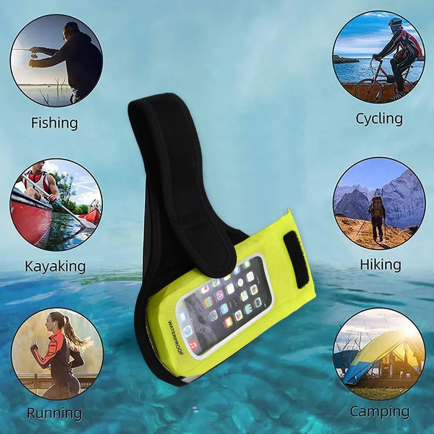 Sports Wrist Bag Running Arm Band Running Armband Phone Arm Pouch Case Cellphone Arm Band Phone Arm Case Holder Sports Phone Armbands Running Phone Holder (1 Pc) - infinityexculsivestore.com